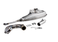 Marmitta Clubsport Silent- per cilindro Quattrini 210 - Lambretta LI + TV2/3 + SX + Special + DL + Serveta