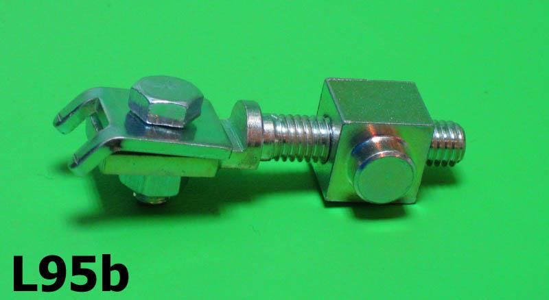 Morsetto con registro cavo freno anteriore Lambretta D + LD (mod. prodotti dal 1956 al 1958)