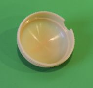 Plastic cap for under-seat tool tube for Lambretta E + F
