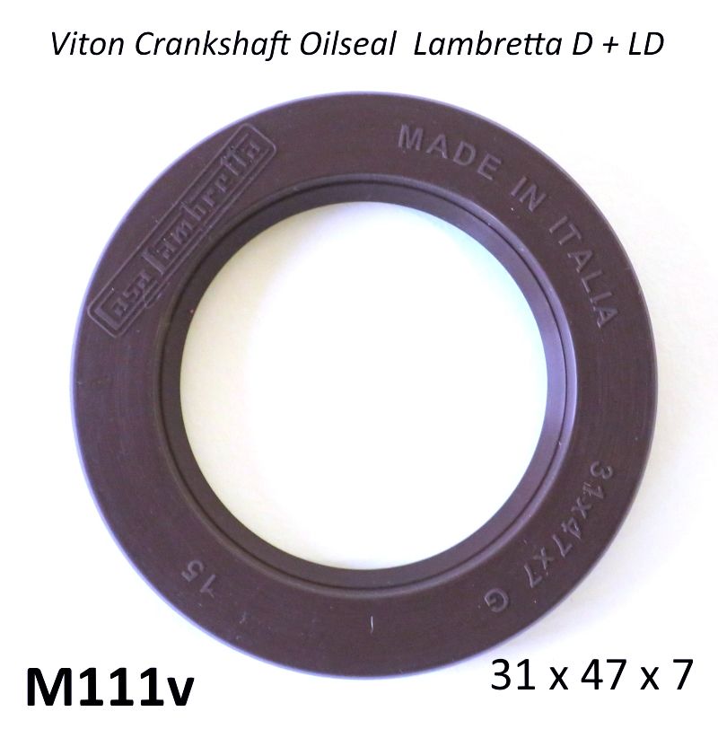 Paraolio in Viton 31x47x7 per albero motore Lambretta D + LD