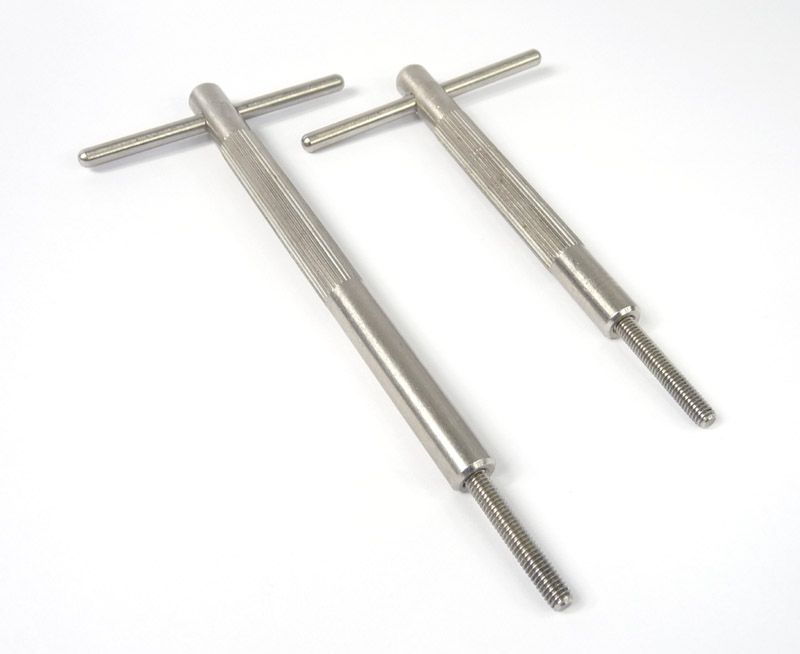T bar extractors, magneto housing and end plate, pair, MB
