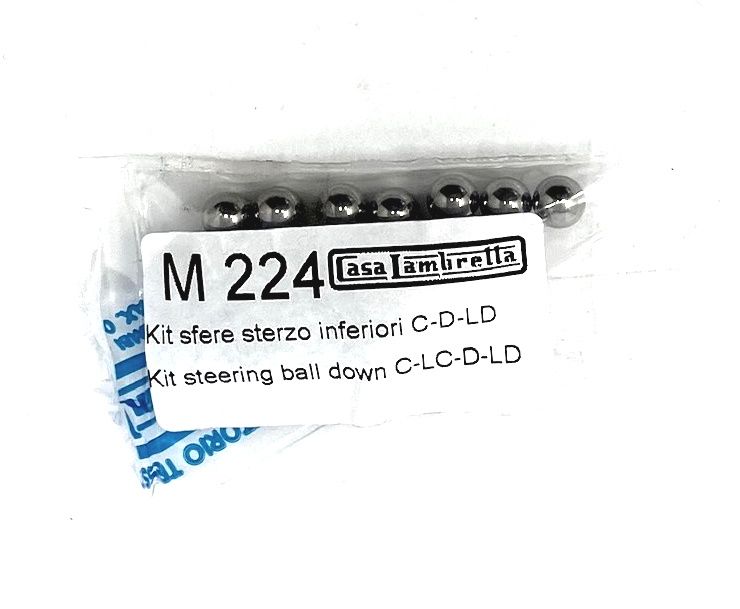 Lower steering race ball bearing set Lambretta C + LC + D + LD + E + F