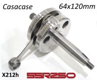 Race quality 64mm x 120mm crankshaft for CasaCase engine casing (+ SSR250)