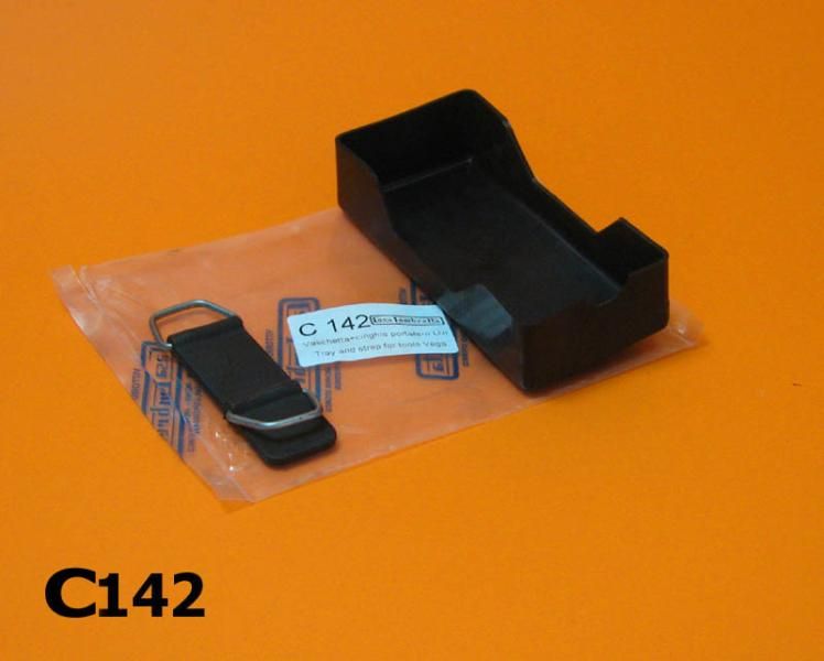 Under seat toolroll tray & clip for Lambretta Lui / Vega / Cometa