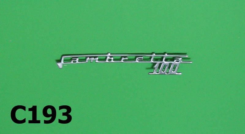 Scritta per scudo "Lambretta J100"