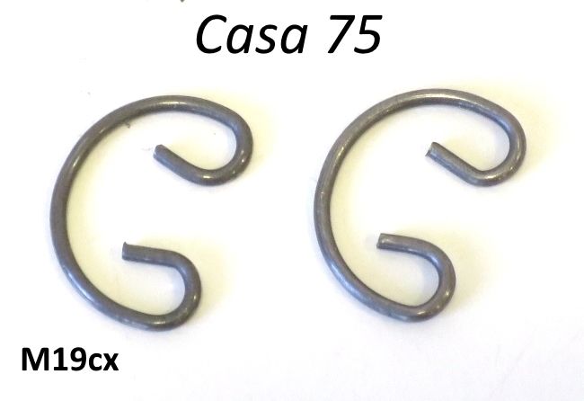 Pair of 12mm piston circlips for Casa 75cc kit (+ similar kits)