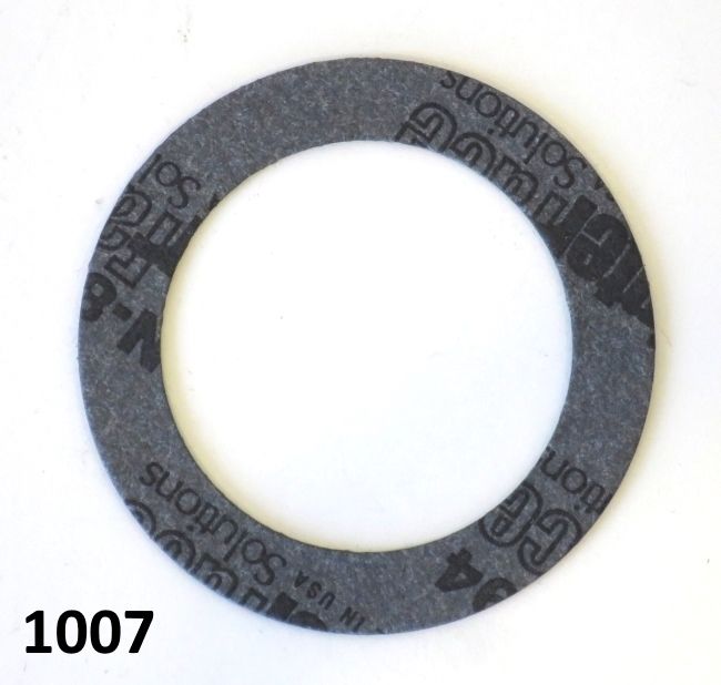 Guarnizione in fibra per piastra paraolio lato catena Lambretta LI + TV2/3 + SX + DL + Serveta
