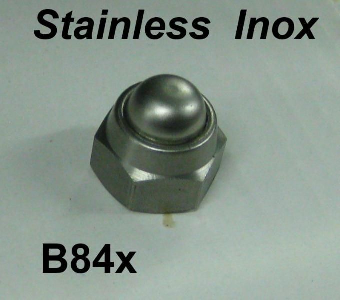 Dado bloccaggio mozzo anteriore INOX per Lambretta LI + TV + SX + DL + Serveta
