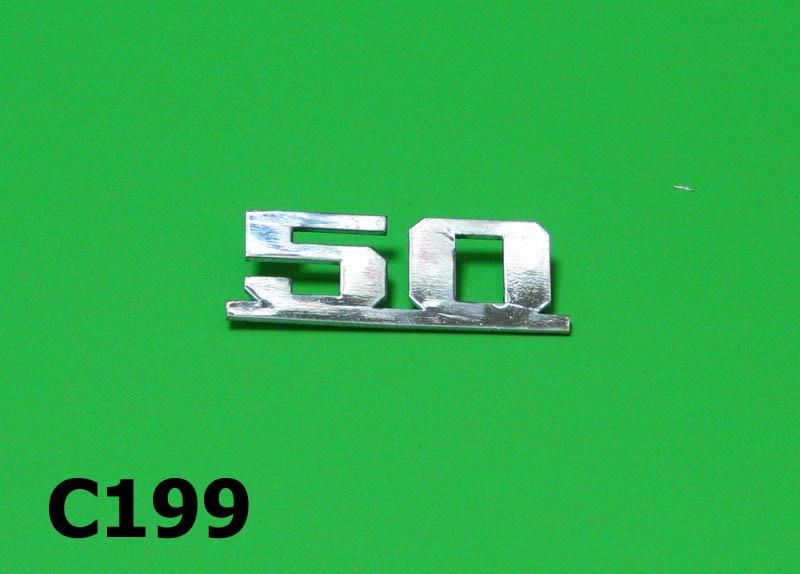 Scritta per scudo "50" per Lambretta J50 S (special)