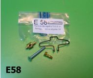 Kit di fissaggio e regolazione faro anteriore modello CEV per Lambretta TV3 + Special + SX + DL