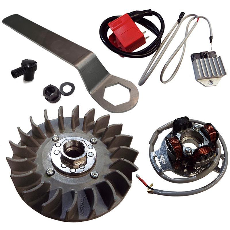 Accensione elettronica Scootopia 12V per Lambretta DL (albero motore a cono grande)