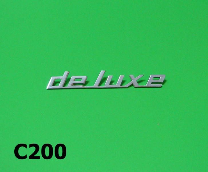 Scritta "De Luxe" per Lambretta J50 DL per fiancata