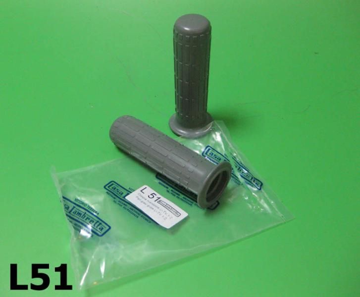 Grey handlebar grips Lambretta LI S1/S2 + TV1 + TV2