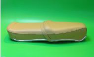 Beige Pegasus 'flatbase' seat LOW fronted version, for Lambretta LI + TV + SX + DL + Serveta