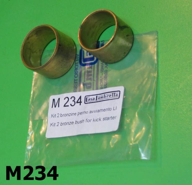 Kickstart shaft bronze bushes Lambretta LI + TV2/3 + SX + Special + GP/DL + Serveta
