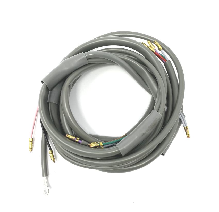 Wiring loom D.C. for battery models Lambretta LI S3 + TV3 +  Special + SX (for 2 wire stoplight switch)