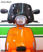 Parabrezza Sportivo RLC Nero Lucido per Lambretta V-Special