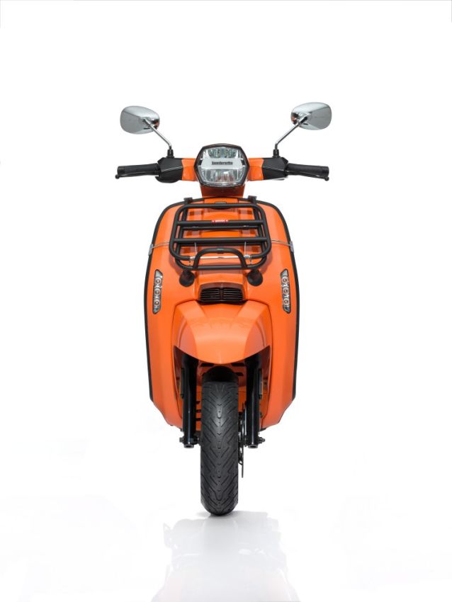 Portapacchi anteriore NERO per Lambretta V-Special