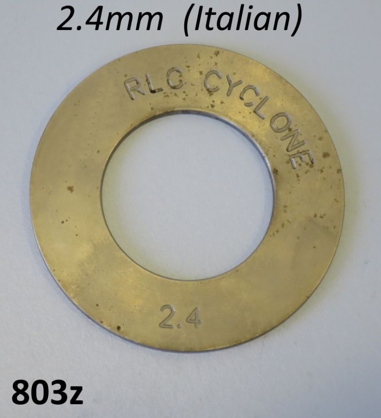 High quality Italian made 2.4mm 1st gear shim Lambretta LI + TV2/3 + SX + Special + GP/DL + Serveta