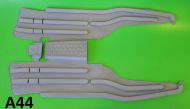 Tappetino pedana in gomma grigia Lambretta LI S3 + TV3 + Special + SX