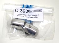 Endcaps for rubber legshield beading for Lambretta J (pair)