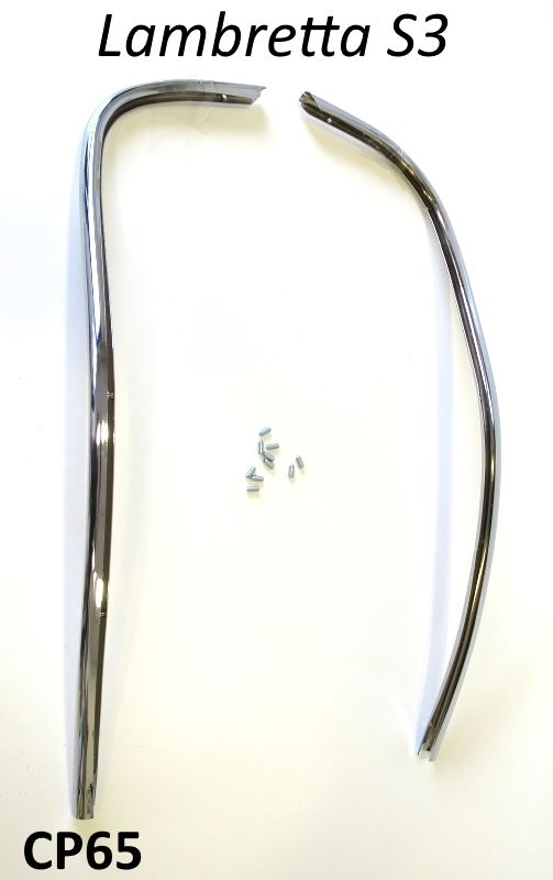 Cuppini chrome legshield for Lambretta LI S3 + TV3 + Special + SX + Serveta
