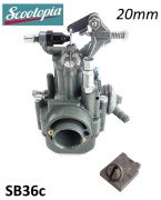 Carburatore Scootopia 20mm tipo Dell'Orto SH1/20 per Lambretta TV3 + Special 125 + SX + GP/DL 125