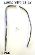 Cuppini chrome legshield trim for Lambretta LI S1 / S2 + TV1 + TV2