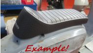 Sella sportiva RLC Dante Sportback nera Lambretta LI + TV + SX + Special + DL +Serveta