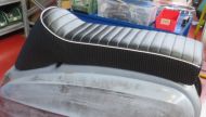 Sella sportiva RLC Dante Longback Nera per Lambretta LI + TV + SX + Special + DL + Serveta