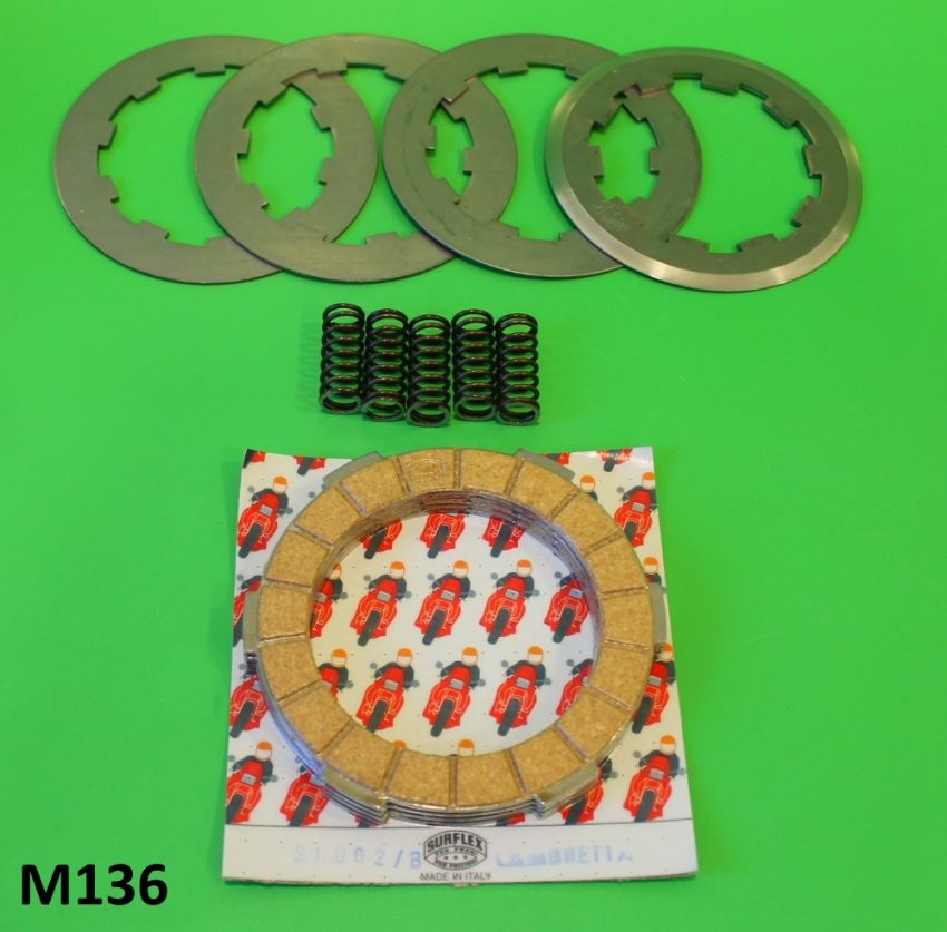 Kit frizione dischi completa Surflex Lambretta LI + SX + SPECIAL + SX150 + DL125/150 + SERVETA