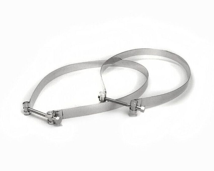 Kit di fascette serbatoio INOX con viti UNI AUTO per Lambretta LI + TV + SX + Special + DL
