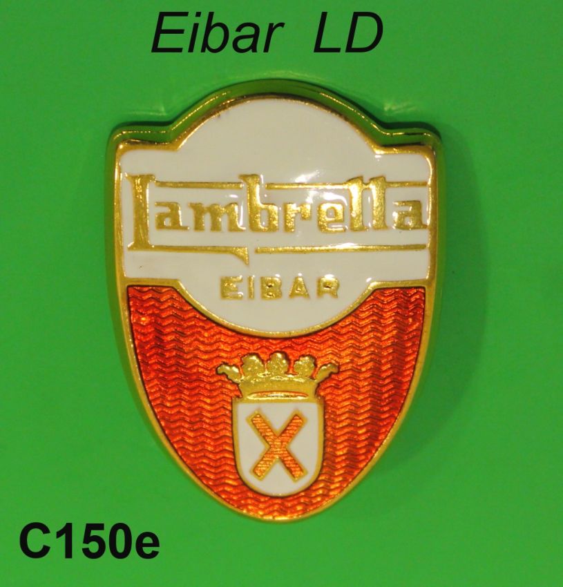 Front shield badge Lambretta LD Spagna ‘Eibar’