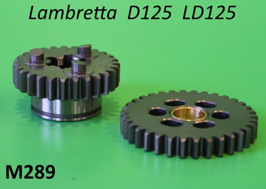 Coppia ingranaggi I° velocità Lambretta D + LD 125cc