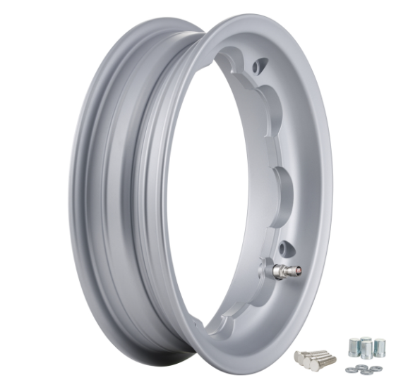 CERCHIO TUBELESS SIP POSTERIORE LARGO CANALE 2.5 ARGENTO OPACO Lambretta LI + TV + SX + Special + DL + Serveta
