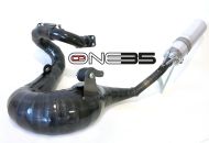 NUOVA VERSIONE! Marmitta CP Lunasport EVO24 per kit cilindro One35 Lambretta LUI