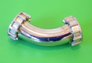 Collettore cromato per marmitta Lambretta A + B