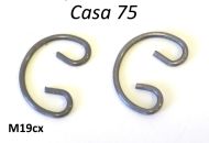 Pair of 12mm piston circlips for Casa 75cc kit (+ similar kits)
