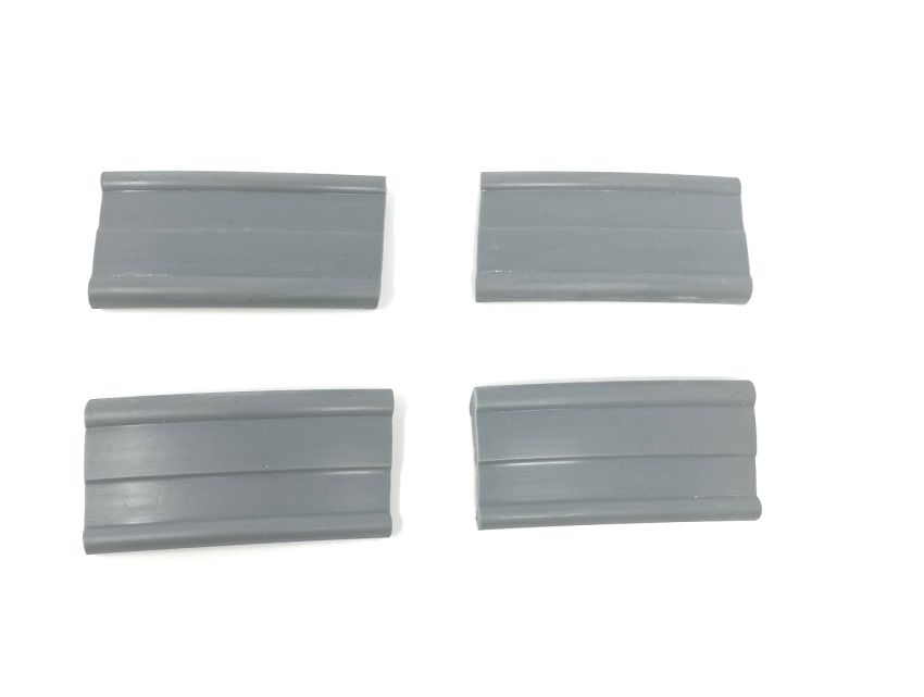 Set of 4 x grey petrol tank rubbers Lambretta A + B