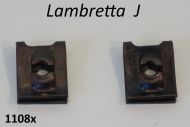 Pair of small speed clips for mounting horn into the frame for Lambretta J