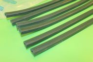 Green floorboard rubber runner inserts set for Lambretta A