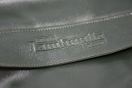 'Rimini Lambretta Centre' green spare wheel cover with pocket + embossed logo