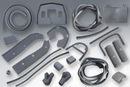 Grey rubber set for Lambretta LI Special + SX + TV3