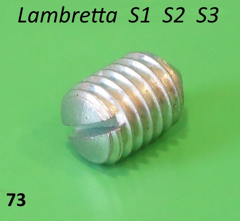Grano di fissaggio anello cromato scudo Lambretta LI + TV + SX + Special