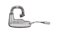 Marmitta Clubsport Silent- per cilindro Quattrini 210 - Lambretta LI + TV2/3 + SX + Special + DL + Serveta