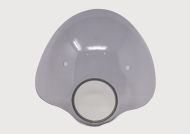 Smoke 'Bubble' flyscreen (complete with full bracket set) for Lambretta LI S3 models
