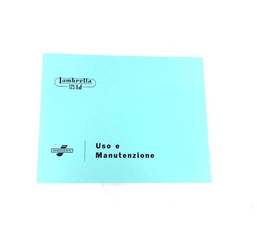 Libretto 'Uso e Manutenzione' Lambretta LD125 modello del 1957