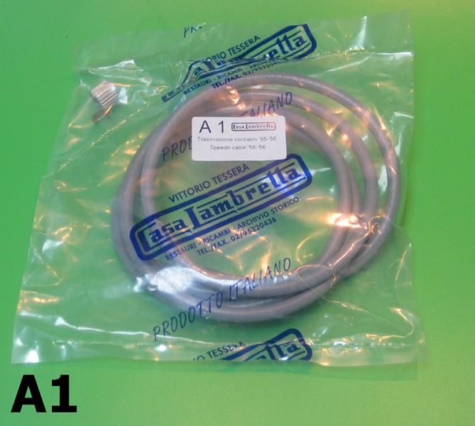 Complete speedo cable (inside legshield mounting ) Lambretta D + LD
