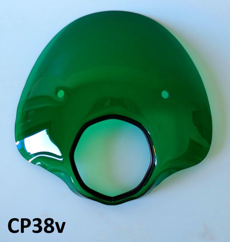 Cupolino modello 'Bubble' verde per Lambretta SX + TV3 + Special + Serveta
