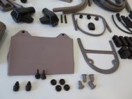 Kit profili in gomma completo Casa Lambretta, colore Grigio, per Lambretta S3 LI125